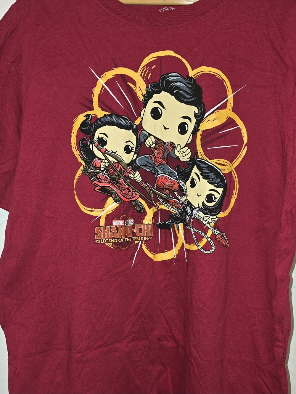 Funko Pop! Marvel Shang Chi Graphic Tee T-Shirt Men's Red, Size XL